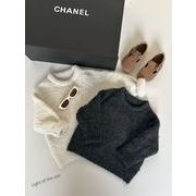 2026新作 韓国子供服 ベビー服  キッズ女の子 ニットトップス 2色  90cm-150cm