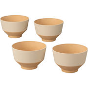 日々色　汁椀　きなり４客セット