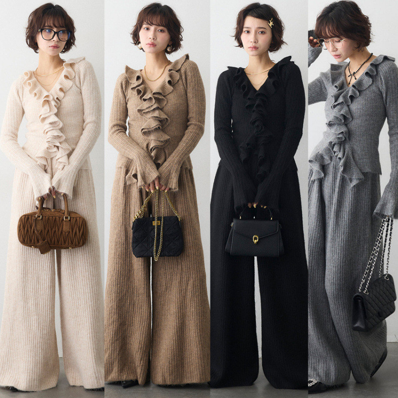 2026年新品★レディース服★セットアップ★トップス+ズボン★ 4色