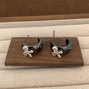 ピアス　レディース　INS　韓国ファッション　デザイン　リボン