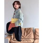 2026春新作　MXW　子供服　トップス　　デニムシャツ★90cm～150cm★