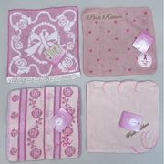 【お買得限定品☆かわいい】ピンクリボンミニタオル
