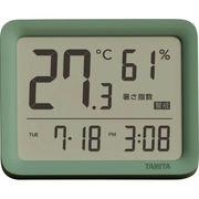 タニタ デジタル温湿度計 TC-421GR スモーキーグリーン