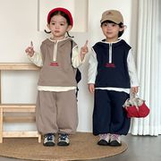 2026年春・秋新作 男女スポーツセット 子供服  ベビーカジュアルスウェットシャツ 2点セット