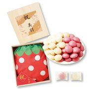 【名入れ】紅白一升餅（いちご）