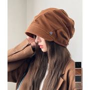 【日本倉庫即納】 コーデュロイ ツバ付きキャスケット 小顔