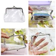 透明クリアポーチ 小銭入れと化粧ポーチ兼用 新作バッグチャーム