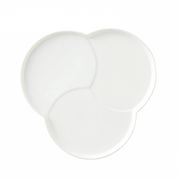 巴 プレート L 白[美濃焼]