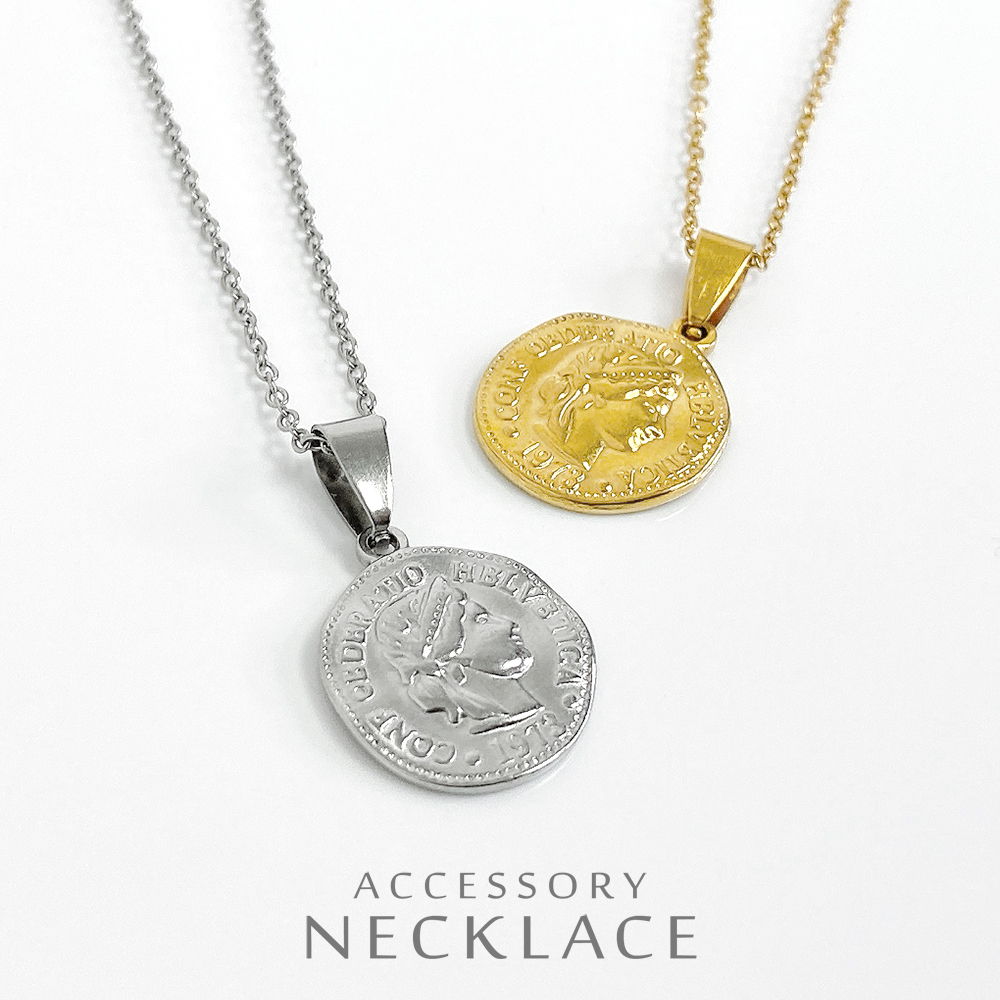 ▽MAGGIO▽ニュアンスコインステンレスネックレス ペンダント | 卸売・ 問屋・仕入れの専門サイト【NETSEA】