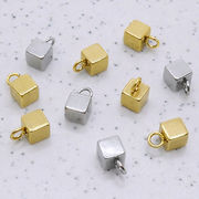 ステンレス304 【44-10p. ツユ玉 キューブ アジャスター用 チャーム 10個】 ハンドメイド 国内発送