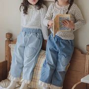 2026春夏新作DC　子供服　キッズ　デニムパンツ　女の子　長ズボン　ジーンズ　2色　73～120CM