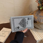 パーティーバッグ ラインストーン ボックス型 チェーン キラキラ 結婚式