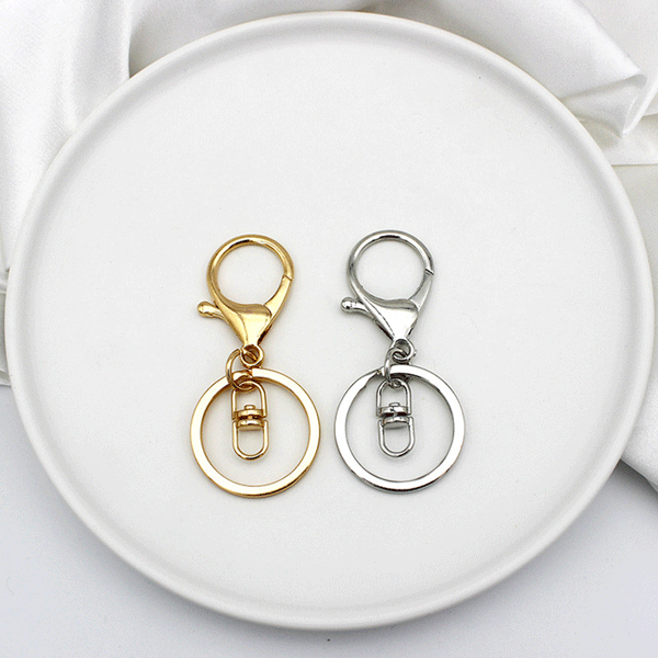 ナスカン キーホルダー 金具 キーリング 回転 フック チャーム ハンドメイド 接続金具 アクセサリパーツ