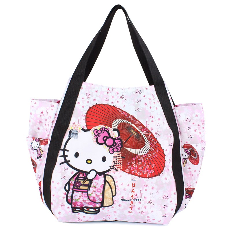 サンリオ ハローキティ バルーン バッグ 桜和傘【小ロット販売】