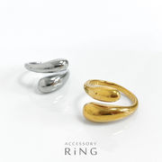 ▼MAGGIO▼ダブルドロップステンレスリング　指輪