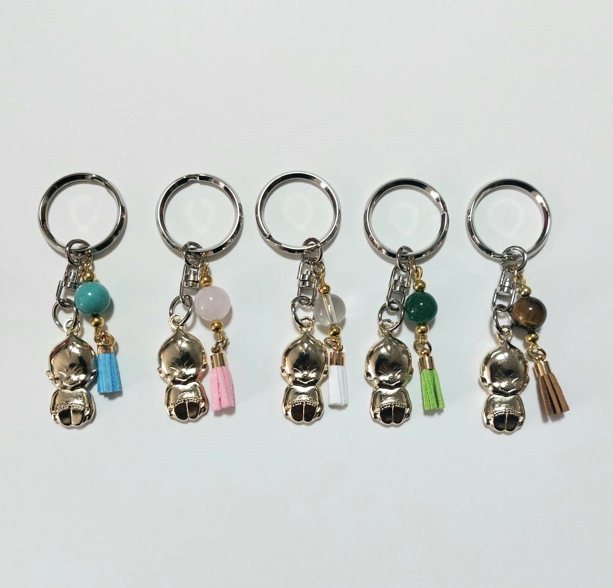 天然石ビリケンキーホルダー