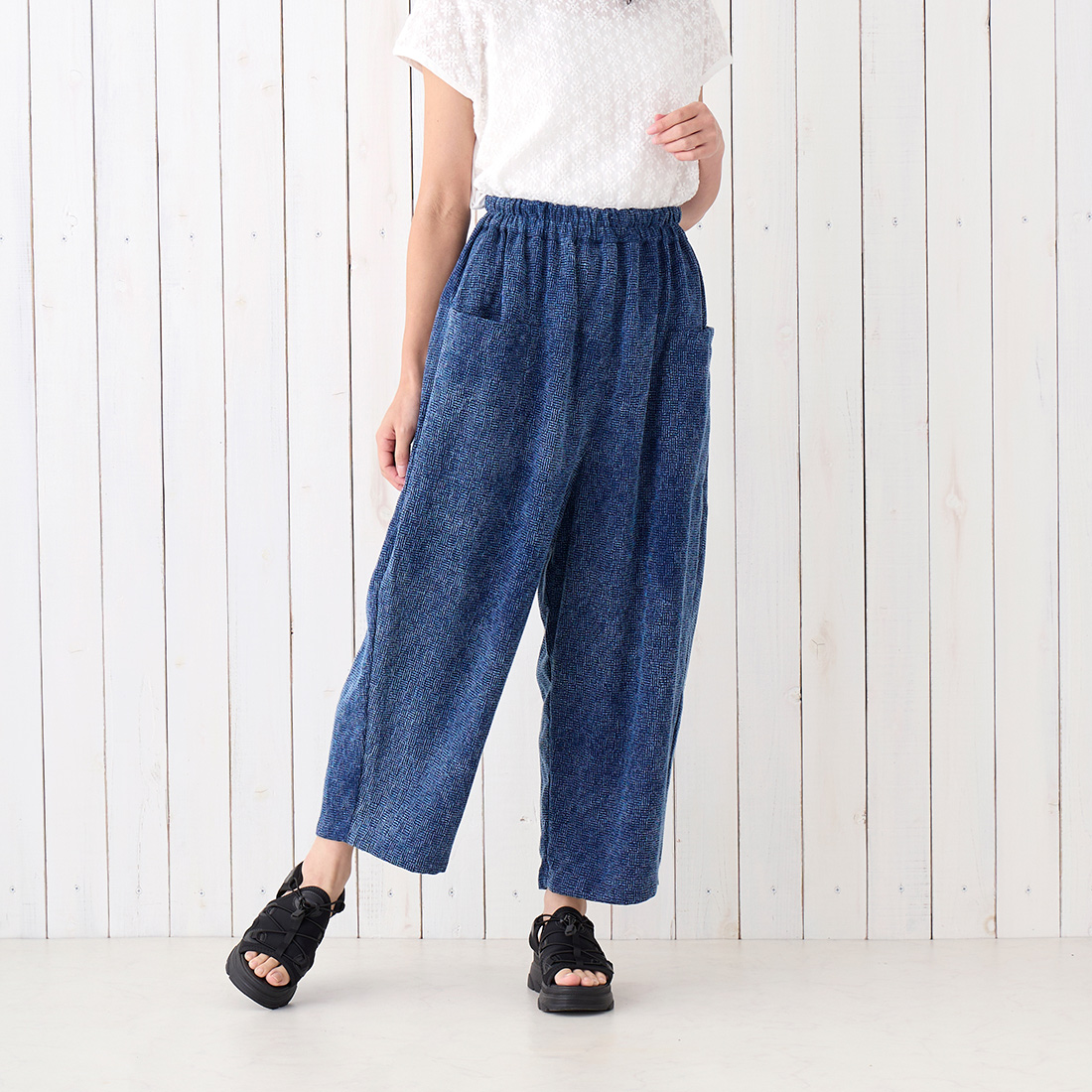 【Shanti Shanti】バルーンパンツ バスケット[ボトムユニセックスクレドタオアジアン和春夏26SS]