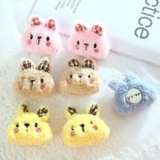 5色 ぬいぐるみ うさぎのブローチ 動物  ウサギのブローチ  かわいい  ウサギ雑貨