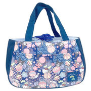 サンリオ 巾着 付きトート バッグ 和柄日和　ネイビー【小ロット販売】