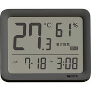タニタ デジタル温湿度計 ダークグレー TC-421DG
