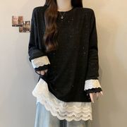 ベルベットレーストリム　トップスV00046