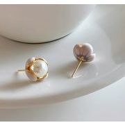 パールお花ピアス