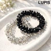 ヘアアクセサリー ヘアゴム ビジュー ビーズ キラキラ 上品 エレガント 華やか オケージョン ポニー