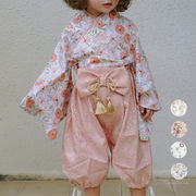 ベビー服　袴　セパレート　お食い初め　初節句　ひな祭り お宮参り　袴ロンパース　男の子　女の子　4色