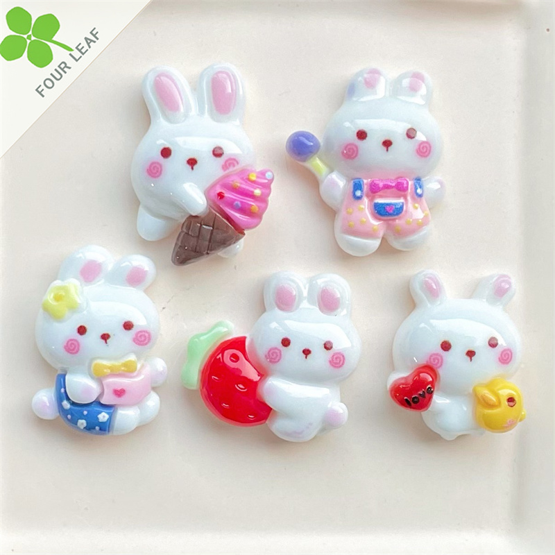 兎 アクセサリーパーツ デコパーツ 髪飾り ペンダント ハンドメイド スマホケース美容 可愛い