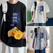 2026春夏メンズ服 シンプル おしゃれ Ｔシャツ 韓国風 トップス ゆったり インナーシャツ[M~5XL]