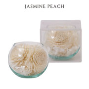 【香り付 Sola Flower】ソラリウム（グラスボウル） ジャスミンピーチ