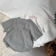 2026春夏※gl☆Tシャツ 背面小文字プリント 半袖 Tシャツ 男女兼用