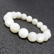 インド産 天然石 ホワイトムーンストーン ブレスレット 約12mm 《SION 天然石 パワーストーン》