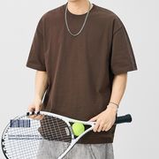 PC1424 2026年春夏新作 Tシャツ メンズ レトロ ストライプ クルーネック ゆったり インナー トップス
