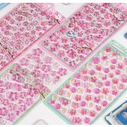桜 リスタルの質感 手帳素材 3D立体ステッカー シール テッカー デコパーツ DIY素材