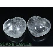 ☆一点物☆【置き石】ハート型 レインボー水晶 (2個セット) No.52