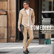 【春の新作】楊柳スキニーセットアップ　長袖/七分袖 楊柳シャツ+スキニーパンツ2点セット ストレッチ