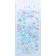 ぷくぷくシールファンシーアソート ぷくちゅるシール ブルー 1枚入