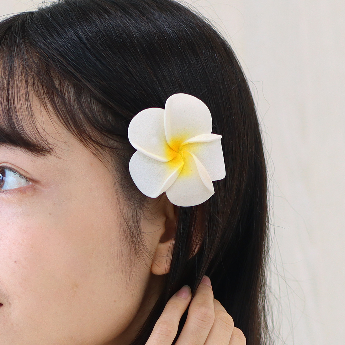 プルメリア ヘアピン L[ヘアアクセヘアクリップビーチマリントロピカルハワイサーフフラ春夏26SS]