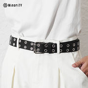 ダブルアイレットPUレザーベルト/MinoriTY