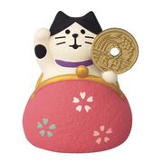 【6月下旬】 ZCB-95731 ｃｏｎｃｏｍｂｒｅ ひょっこり金運がま口 招き猫