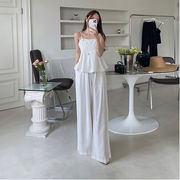 今季マストバイ デザイン おしゃれ   キャミソール  トップス+カジュアル  ロングパンツ   セット