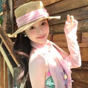 麦わら帽子　ストローハット　日焼け止め　春夏