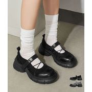 【日本倉庫即納】 厚底メリージェーンシューズ美脚ローファー