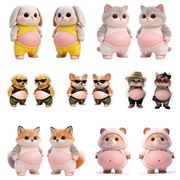 2026.4★MY★まん丸お腹★動物★ぷにぷにクッション★ドアガード★可愛いシール★スクイーズ