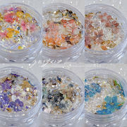 押し花 ドライフラワー ハンドメイド 花材 ネイルパーツ ラメ グリッター ホログラム ネイルパウダー