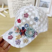 薄手で通気性の良い日焼け防止キャップF00014F