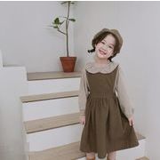 子供服春秋服★サロペットスカート+Tシャツ★ファッション子供春服★潮流ドレスツーピーススーツ★90-130
