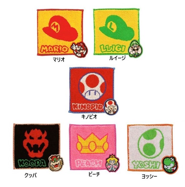 スーパーマリオ 豆タオル ミニタオル タオル ハンカチ スタジオジブリ