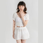 女子ビキニ  カップル水着 セパレート型水着 温泉可用  ２点セット